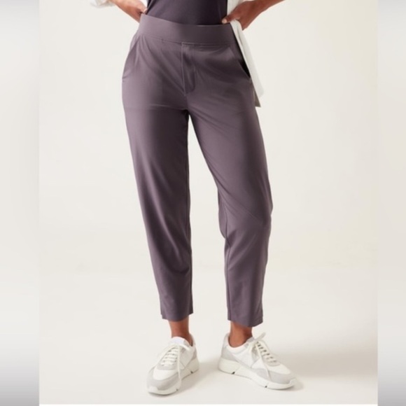 Athleta Brooklyn Ankle Pant Dusk Violet Purple Size 14 - Picture 1 of 6